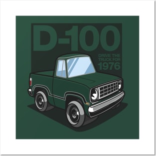 D100 - 1976 (Dark Green Iridescent) Posters and Art